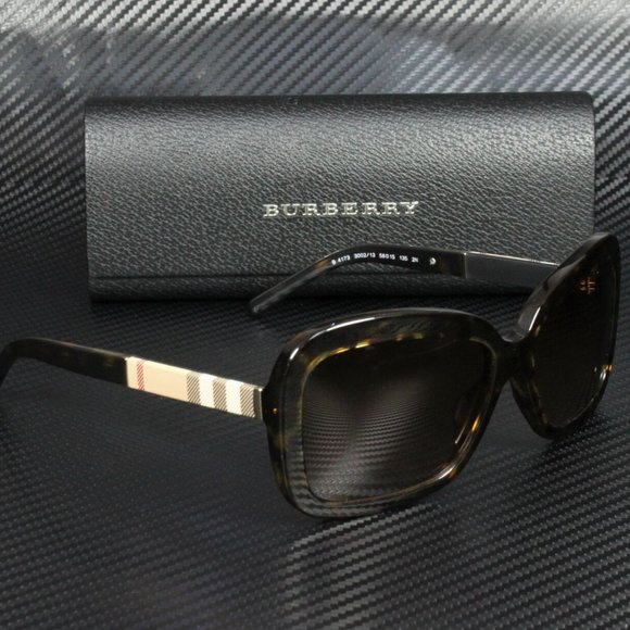 BURBERRY DARK HAVANA SUNGLASSES 58MM main image 2